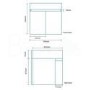 Murcia 50 Wall Mounted 2 Door Vanity Unit
