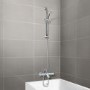 Peru Deluxe Wall Mounted Bath Shower Mixer with Slide Rail Kit 