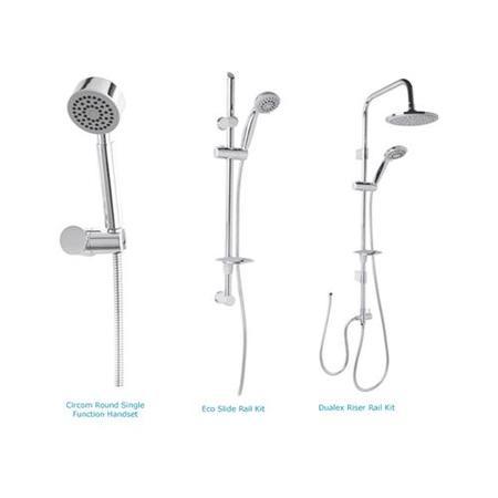 Focus Thermostatic Deck Mounted Bath Shower Mixer with Circo Round Handset
