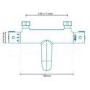 Focus Thermostatic Deck Mounted Bath Shower Mixer with Circo Round Handset