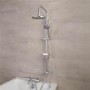 Focus Thermostatic Deck Mounted Bath Shower Mixer with No Rail Kit