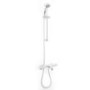 Rina Slide Shower Rail Kit with Focus Deck Valve & Bath Mixer