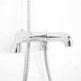 Rina Slide Shower Rail Kit with Focus Deck Valve & Bath Mixer