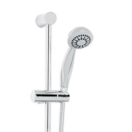 Rina Slide Shower Rail Kit with Focus Deck Valve & Bath Mixer