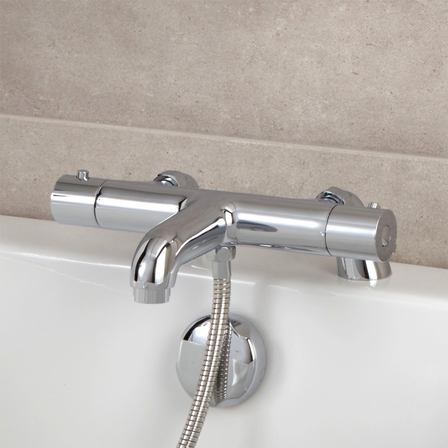 Thermostatic Deck Mounted Bath Shower Mixer - Focus Range