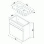 Vigo 420mm Wall Mounted Black Vanity Unit