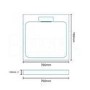 Stone Resin Shower Tray 760 x 760mm - Elusive