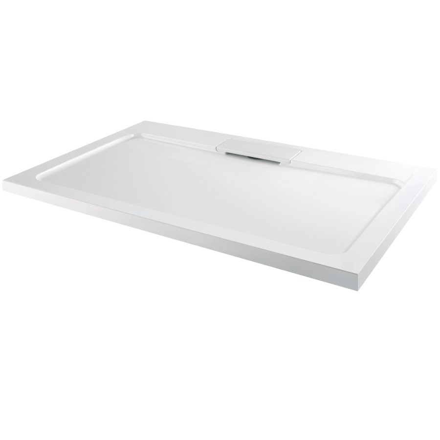 Low Profile Rectangular Shower Tray 1400 x 900mm Stone Resin - Elusive
