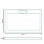 Low Profile Rectangular Shower Tray 1400 x 900mm Stone Resin - Elusive