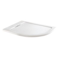Low Profile Left Hand Offset Quadrant Shower Tray 1200 x 900mm Stone Resin - Elusive