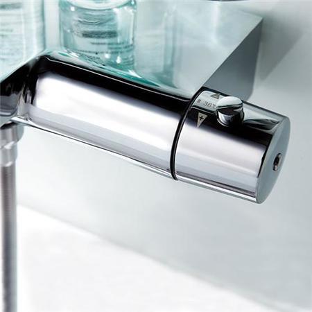Montroc Thermostatic Bath Shower Mixer with Chenai Riser Rail Kit
