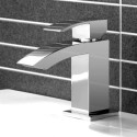 BUN/BeBa_11434/78940 Chrome Bath and Basin Tap Set - Wave