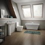 1690mm Freestanding Bath Suite Seattle with Voss Toilet and Basin
