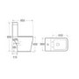 1690mm Freestanding Bath Suite Seattle with Voss Toilet and Basin