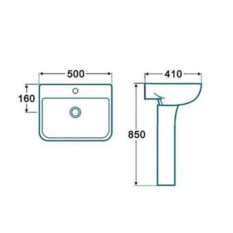 1690mm Freestanding Bath Suite Seattle with Voss Toilet and Basin