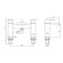 Aqua Waterfall Tap Pack with Basin Waste