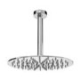 300mm Chrome Ultra Slim Round Rainfall Shower Head with Ceiling Arm