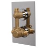 Concealed Dual Control Shower Valve with Bath Filler &amp; Sprung Waste and Overflow