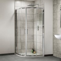 Quadrant Sliding Shower Enclosure 1000 x 1000mm - 4mm Glass - Aqualine Range