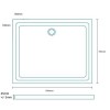 Stone Resin Rectangular Shower Tray 1000 x 760mm - Easy Plumb
