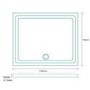 Rectangular Shower Tray 1100 x 760mm - Easy Plumb