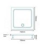 Square Shower Tray 700 x 700mm - Easy Plumb
