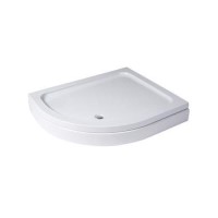 Stone Resin Quadrant Easy Plumb Shower Tray 1000 x 1000mm - Slim Lime