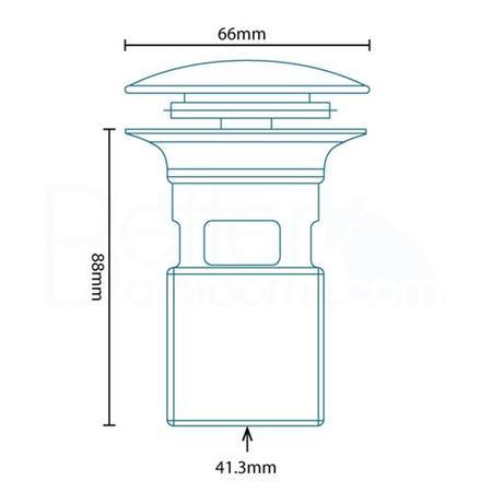 Dedicated Push Button Basin Waste