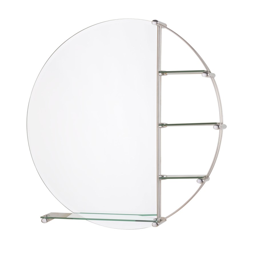 800mm Framed Bathroom Mirror with Shelf - Orion