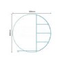 800mm Framed Bathroom Mirror with Shelf - Orion