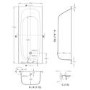 Single Ended Steel Bath with 2 Tap Holes and Grip Holes - 1700 x 700mm