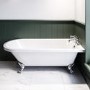 Freestanding Single Ended Bath with Chrome Feet 1660 x 740mm - Park Royal