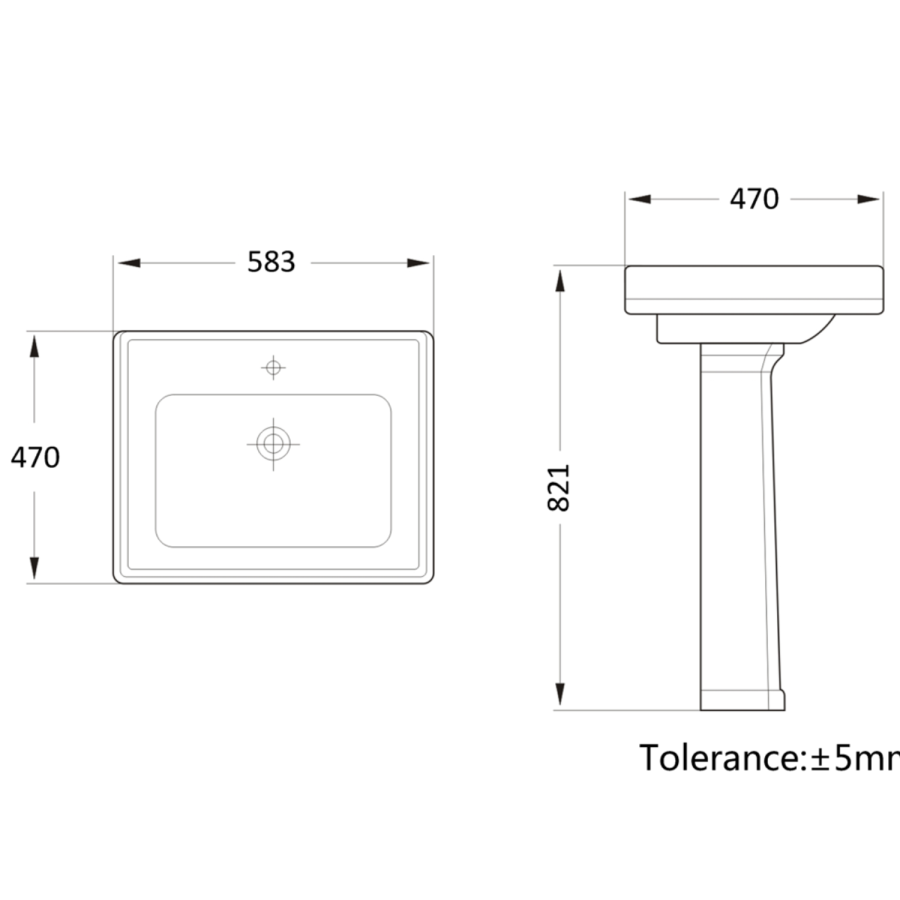 Traditional Black Shower Bath Suite with Toilet & Basin - Park Royal