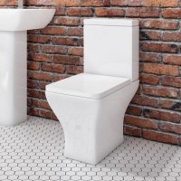 Close Coupled Short Projection Toilet with Wrap Soft Close Seat - Austin Close Coupled Short Projection Toilet with Wrap Soft Close Seat - Austin