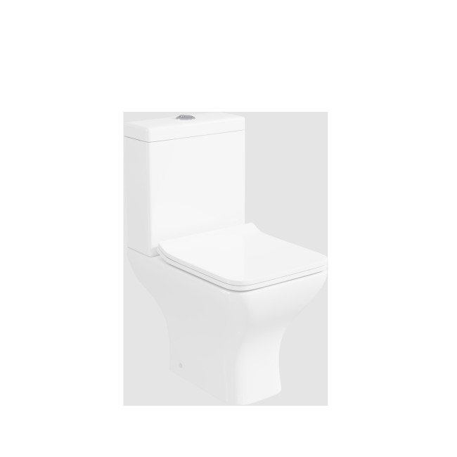 Close Coupled Short Projection Toilet with Soft Close Seat - Austin