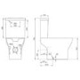 Close Coupled Short Projection Toilet with Soft Close Seat - Portland