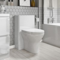 Grade A1 - Back to Wall Toilet with Soft Close Seat - Portland