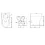 Toilet and Basin Combination Unit - 2 Drawer - White - Portland 