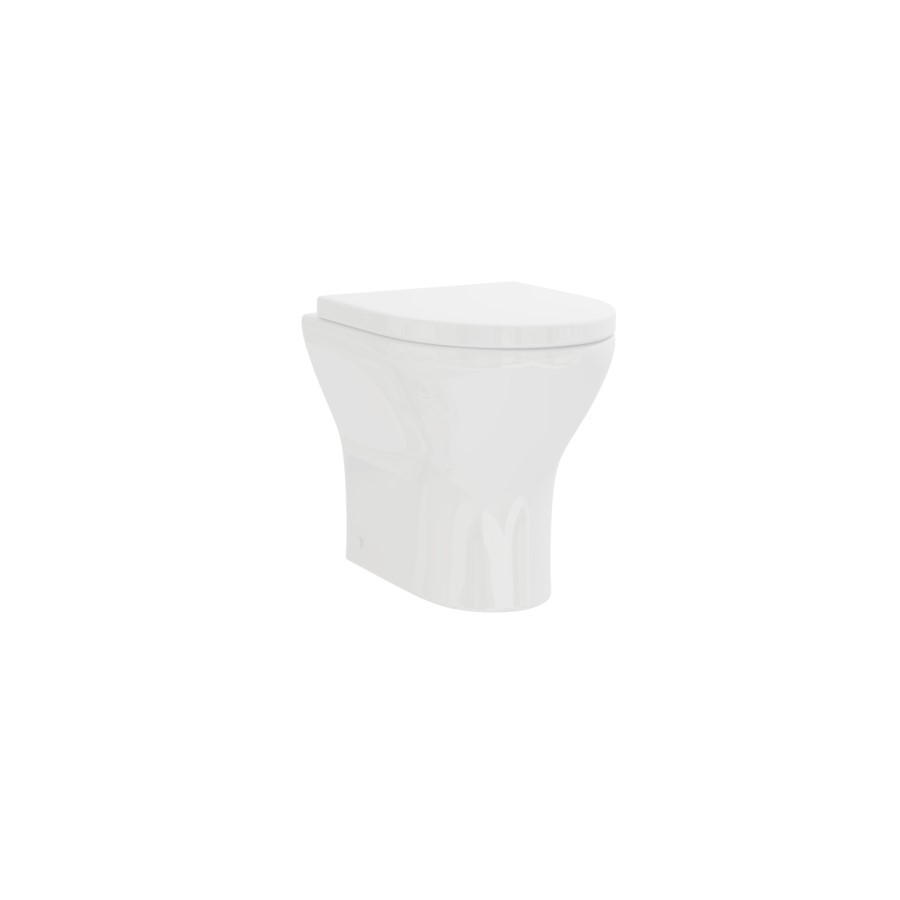 Back to Wall Toilet with Soft Close Seat and Concealed Cistern - Portland