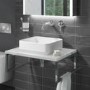 Square Countertop Basin and Waste 360mm - Augusta