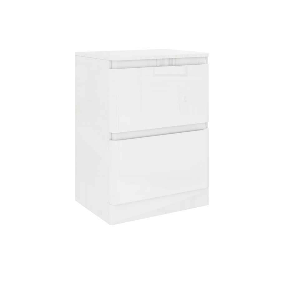 800mm White Countertop Vanity Unit - Portland