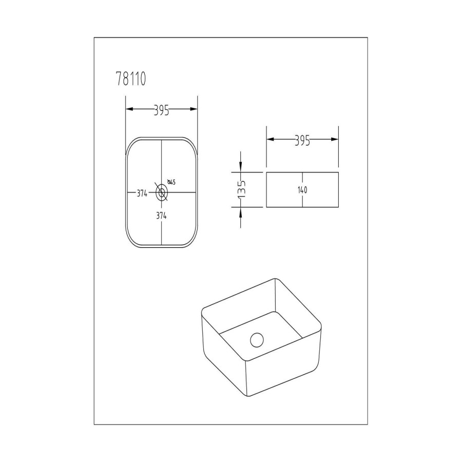 600mm White Wood Effect Wall Hung Countertop Vanity Unit with Basin - Boston