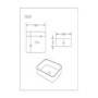 900mm Light Wood Effect Wall Hung Countertop Vanity Unit with Basin - Boston