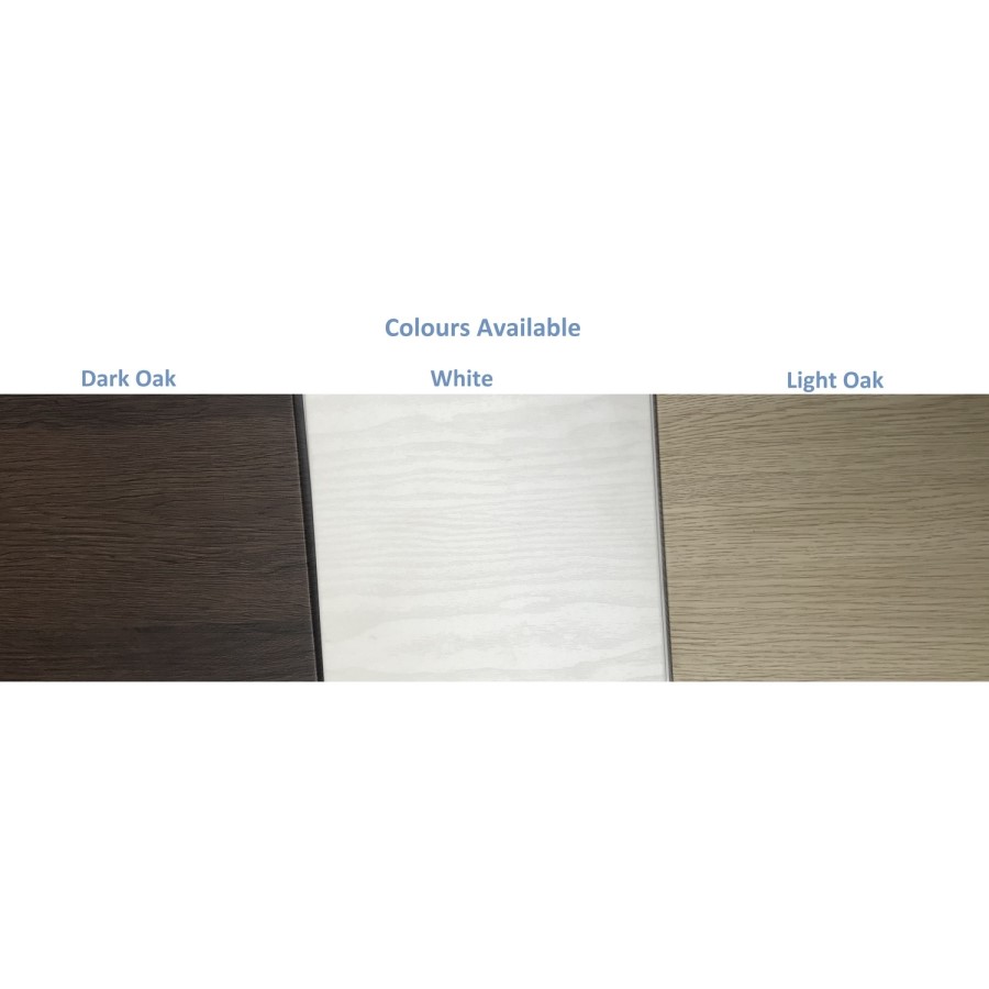 900mm Wall Hung 2 Drawer Vanity Unit Dark Oak - Boston