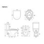 Brooklyn Spacesaver Right Hand Shower Bath and Close Coupled Toilet Suite