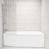 Brooklyn Spacesaver Left Hand Shower Bath with Shower Screen - 1690 x 690mm
