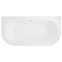Traditional Back To Wall Bath with Chrome Feet - 1685 x 780mm
