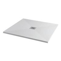 Stone Resin Ultra Low Profile Shower Tray 800 x 800mm - Silhouette