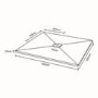 Ultra Low Profile Shower Tray 900 x 900mm Stone Resin - Silhouette