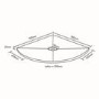 GRADE A1 - Quadrant Ultra Low Profile Shower Tray 900 x 900mm - Silhouette 